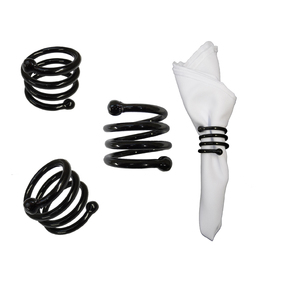 Noir anneau de Serviette En Métal Sur Mesure - Product Image 1