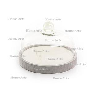 Bandeja de aperitivos de chocolate de diseño maravilloso en bandeja de madera para servir alimentos con tapa de vidrio para uso en restaurante en el hogar - Product Image 1