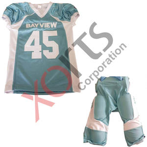 Camiseta de fútbol americano por sublimación personalizada, uniformes de fútbol americano para jóvenes - Product Image 4