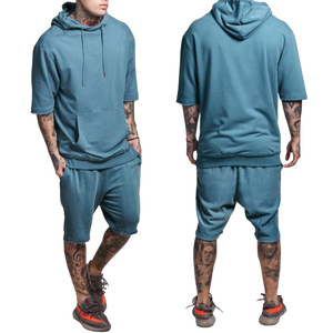 Creat-Jersey con tu propio diseño para hombre, sudadera con capucha y pantalón corto ajustado, chándal personalizado - Product Image 5
