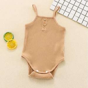 Chaleco de algodón orgánico acanalado unisex para niños, conjunto de bombachos, y Oekotex GOTS, certificado, 100% - Product Image 5