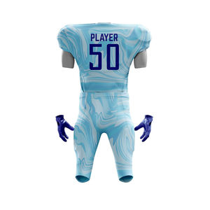 Uniforme de sport américain à manches courtes conçu sur mesure nouvelle conception de vêtements d'équipe pour la technique de sublimation sportive utilisée - Product Image 4