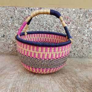 Panier de rangement panier de paille panier du marché africain - Product Image 4