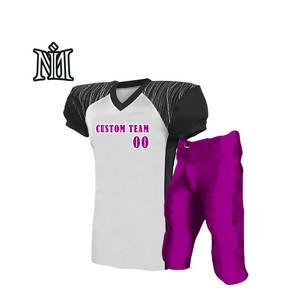 Uniforme de Fútbol Americano Personalizado Sublimado 100% Poliéster, Conjunto de Jersey de Manga Corta y Pantalón para Verano, Talla Grande - Product Image 6