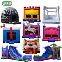 Saltador inflable para niños y adultos, casa de rebote con castillo de pvc y tobogán de agua, para fiestas, con soplador