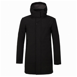 Hot Sale Mens Waterproof Black Softshell Mens Jacket - Product Image 1