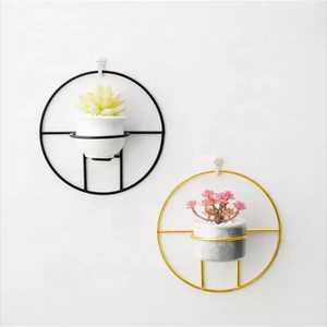 Pot de fleur succulente avec support en fer, plantation murale pour décor de chambre à coucher - Product Image 5