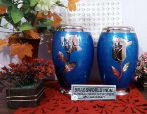 Urna de cremación para adultos de Brassworld India, Rosa en varios colores, suministros funerarios - Product Image 5