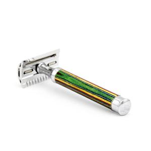 Maquinilla de afeitar de doble filo para Barbero, cuchilla de seguridad para corte de garganta, para afeitado Extra fino en mango de madera - Product Image 2