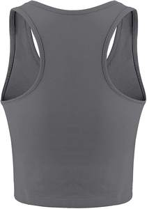 Women's New Sexy Deep V Open <b>Back</b> Yoga Tank <b>Top</b> Stretchy <b>Low</b> Scoop Neck Sports Crop <b>Top</b> Casual Short Breathable Jersey for - Product Image 3