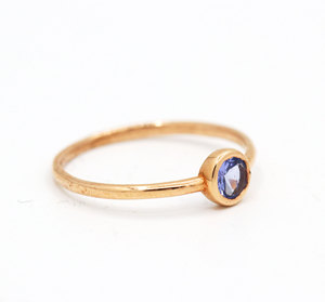 แหวนพลอยแทนซาไนต์ชุบทองคำแท้จากธรรมชาติ Memoria Jewels เงินแท้ 925 เครื่องประดับทำมือ ขายส่ง รับรองคุณภาพ - Product Image 6