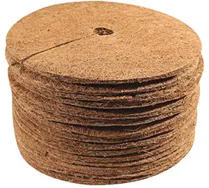 Tapis rond en fibre de coco Offre Spéciale, tapis de paillis de coco pour le jardinage et l'agriculture, prix bon marché du Vietnam