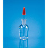 Flacons compte-gouttes en verre borosilicate de bonne qualité, transparents, avec pipette et embout en caoutchouc, résistants à la chaleur, capacité de 30 ml à 250 ml, pour laboratoire