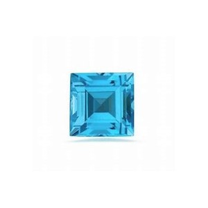 Topacio azul suizo natural de corte cuadrado de 9mm, precio de fábrica al por mayor, piedras preciosas sueltas facetadas de alta calidad por quilate Swiss BT - Product Image 1