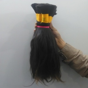 Extensiones de Cabello Humano Remy Virgen 100% Puro de la India, Paquetes de Cabello a Granel con Doble Trama a Máquina - Product Image 3