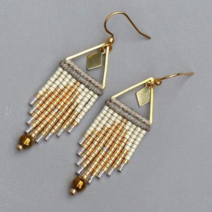 Pendientes de cuentas hechos a mano Happiness - Product Image 1