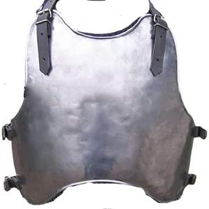 Peto de Acero Medieval para Disfraz de Caballero, Placa Protectora para el Pecho, Disfraz de Halloween, Talla Adulto, Protector de Pecho Plateado, Artesanía Calvin - Product Image 3