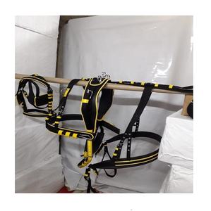 Cómodo conjunto de arnés de conducción de cuero de PVC negro para entrenamiento y equitación de caballos - Product Image 3
