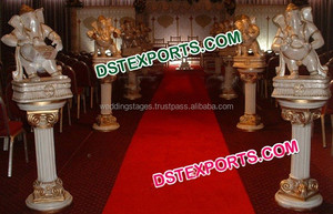 Oreiller éléphant sculpté en Fiber de verre pour mariage, nouvel accessoire à la mode, aspect marbre, poils de visage, 1 pièce - Product Image 3