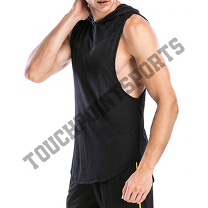 Workout Fitness Wear Fashion Custom Gym <b>Sleeveless</b> Sweat <b>Hoodie</b> - Product Image 4
