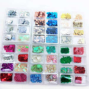Accessoires de bricolage emballage mixte paillettes de forme spéciale couleurs assorties - Product Image 1