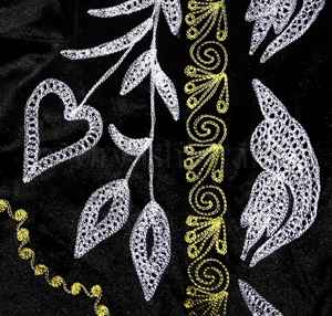 Ladies Fashionable Wholesale New Collection Fluorescent Embroidered <b>Jacket</b> Suzani Oversize Winter <b>Kimono</b> Robe Uzbek Long Coat - Product Image 3