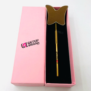 Miroir professionnel d'extension de cils en acier inoxydable de conception de papillon de plasma d'or avec vos propres Instruments de beauté de logo personnalisé - Product Image 1