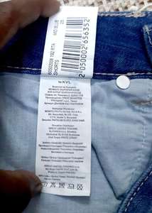 Prendas de Vestir Bangladesh mucho Stock Original de las etiquetas de las mujeres Sexy de señoras de algodón de mezclilla Jeans trajes Botón de fijación pantalones cortos - Product Image 6