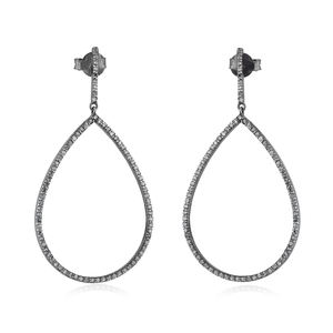 Pendientes de plata de ley 925 con piedras preciosas de color turquesa, joyería con Cierre trasero - Product Image 1