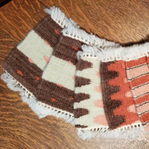 Woven Geometric Pattern Place Mats Bohemian Style Machine Washable Home Decor - Product Image 1
