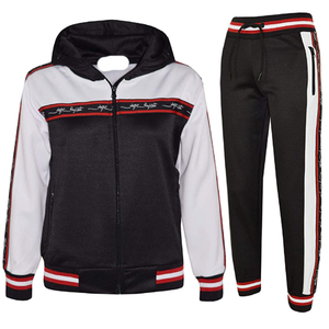 Phụ nữ mỏng phù hợp với phòng tập thể dục Hoodie và chạy bộ đặt Skinny Tracksuit với ngọn và đáy-Hoạt động mặc - Product Image 1