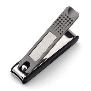 Coupe-ongles noir vierge avec Logo personnalisé, accessoire de manucure, vente en gros, unités - Product Image 2