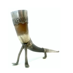 Uffalo-cuerno decorativo de toro brillante, escultura pulida, vajilla para el hogar - Product Image 6