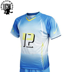 Customized Wholesale <b>Men's</b> Adult Volleyball Jerseys <b>Shorts</b> Set 100% Organic Cotton Eco-Friendly Durable Quick Dry Breathable - Product Image 3