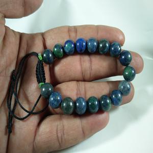 Azurite Bracelet Cristal Naturel Pierres Précieuses Sculpté Gravure Chaîne Perles En Gros Élégant Pierre Semi-Précieuse Artisanat Amour Style - Product Image 1