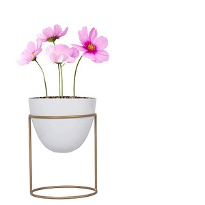 Soporte de maceta de latón para interiores y exteriores de la mejor calidad, diseño estético Vintage elegante, Metal hecho a mano para el hogar, balcón, decoración de jardín - Product Image 6