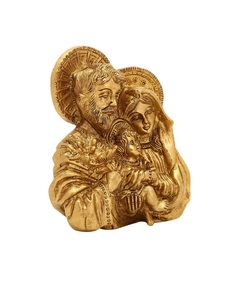 โมเดลแขวนผนังรูปพระเยซูทำจากทองเหลืองคุณภาพสูงอุปกรณ์สำหรับคริสตจักรทางศาสนารูปปั้นอนิเมะรูปสัตว์กางเขนขัดเงาอินเดียงานฝีมือตามธีม - Product Image 1