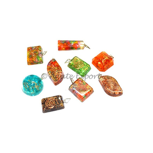 Colgante de Piedra curativa de orgón, forma mixta, protección curativa EMF/colgante curativo de orgona - Product Image 1