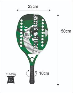 Raquetas de Tenis Playa Personalizadas, Raqueta de Padel con Cara de Carbono y Vidrio, Peso 310-330g, Logotipos Personalizados, Combinaciones de Colores - Product Image 1