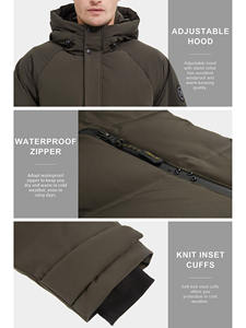 Vestes d'hiver à capuche légères avec fermeture éclair de qualité supérieure - Product Image 4