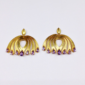 Argent Sterling 925 Sur Mesure Fournisseur Grossiste À La Main Unisexe Femme Faible QUANTITÉ MINIMALE DE COMMANDE Pas Cher Unique Élégante Boucle D'oreille en pierre Naturelle - Product Image 2