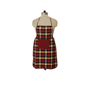 Delantal de cocina de nuevo estilo Unisex ajustable de algodón puro 100% con logotipo personalizado de la mejor calidad a precio mayorista - Product Image 1
