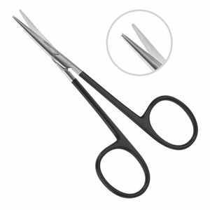 Tijeras de Cirugía de Strabismus dentadas, supercorte, 4,5 pulgadas (11,5 cm), rectas o curvadas - Product Image 1