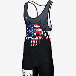 Good Quality Custom Sublimation Printing <b>Man</b> Sportswear <b>Wrestling</b> Team Wear <b>Singlet</b> - Product Image 1