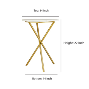 Premium Luxurious Custom Design Round Side <b>Table</b> High-Graded Iron & <b>PC</b> Material Home Decor Style Manufactured in India Factory - Product Image 5
