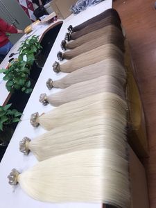 Vente en gros en usine Extensions de cheveux humains de qualité kératine ITIP Remy couleur claire - Product Image 5
