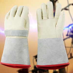 Vente en gros de gants de camping en cuir pour hommes et femmes vêtements de camping en plein air gant de protection contre la chaleur unisexe pour travaux de soudage au doigt - Product Image 4
