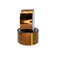 Ruban adhésif en polyimide silicone simple face de qualité supérieure Gold Bright du meilleur fournisseur, adhésif sensible à la pression haute température