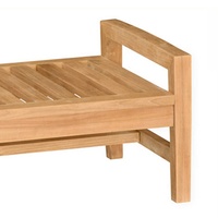 Magnifique tabouret en teck massif Marbella, durable et moderne, pour hôtel, parc, jardin, meubles d'extérieur, Indonésie
