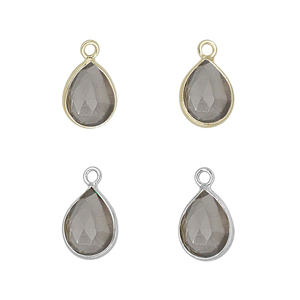 Bijoux en laiton plaqué 18 carats fabriqués à la main pendentif goutte de poire en Labradorite pour garçons et filles accessoires de mode fabriqués en diamant sur mesure - Product Image 5